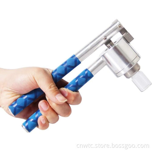 Manual Perfume Vial Crimper for Sealing 20mm and 13mm Caps on Flip-top Vials